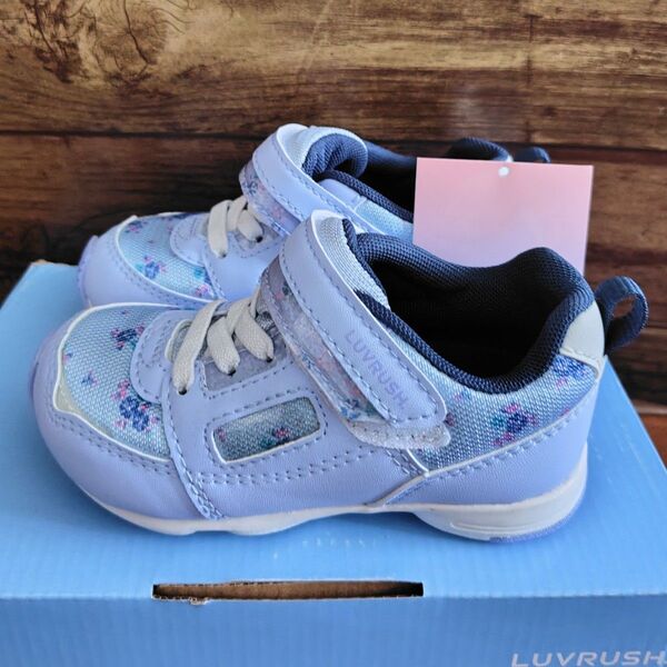 ★15cm★新品未使用品 moonstar ラブラッシュ LUVRUSH 花柄 LV 1083