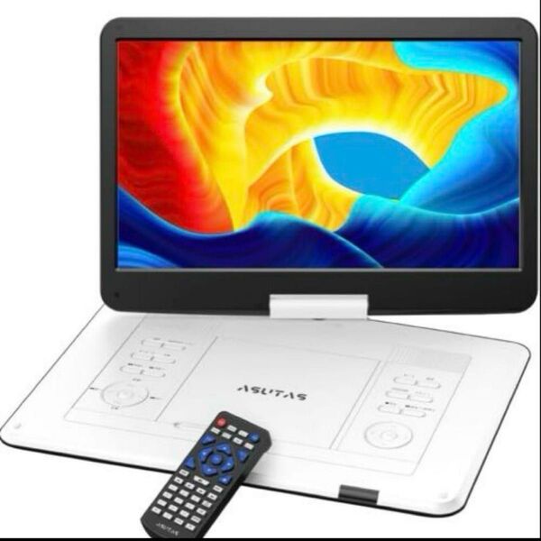 【在庫1点】ポータブルDVDプレーヤー 17.9型 液晶 14インチ 超大画面 お子様も見やすい大きさ