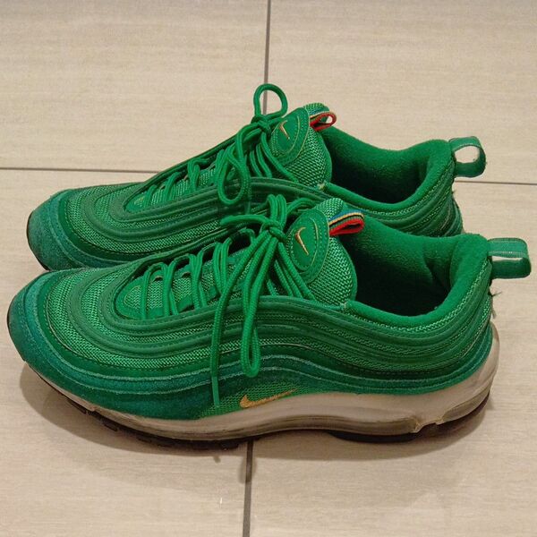 NIKE / AIR MAX 97 QS "東京 2020 グリーン"/ラッキーグリーン・メタリックゴールド/28cm