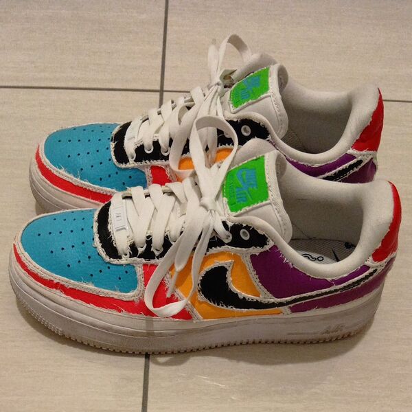 NIKE / WMNS AIR FORCE 1 LOW 07 LX "REVEAL" /マルチカラー/26.5cm/シューガード付