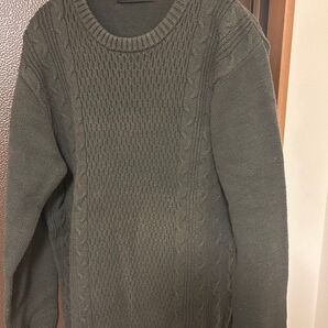 NANO UNIVERSE オリーブグリーン ニットセーター
