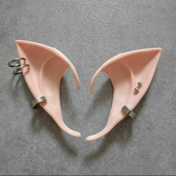 にじさんじ 葛葉 つけ耳 ピアス イヤリング コスプレ エルフ耳 イヤーカフ