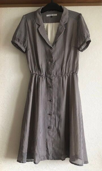 UNRELISH ★アンレリッシュ ストライプ柄シャツワンピース サイズ M 半袖