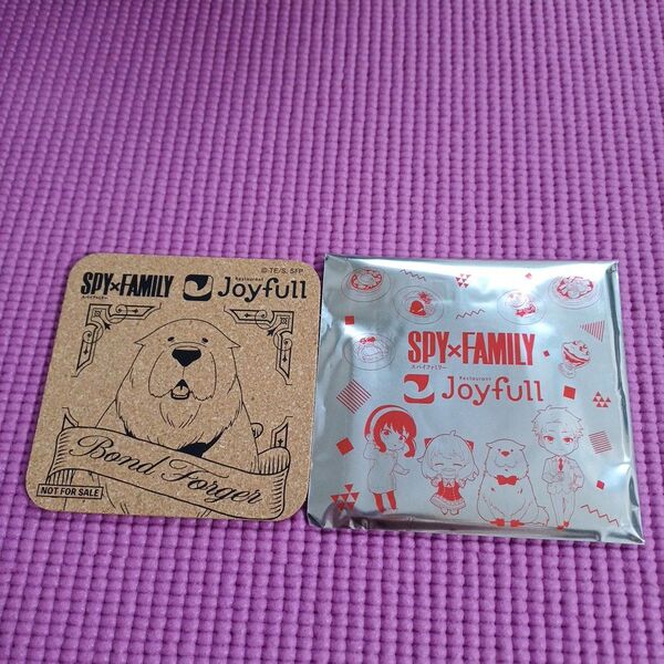 SPY×FAMILY コルク製コースター 新品 ジョイフル スパイファミリー