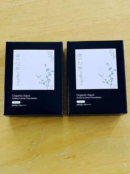 BIOR organics オーガニックアクア エアレスクッションファンデーション モイストグロウ レフィル 2個セット
