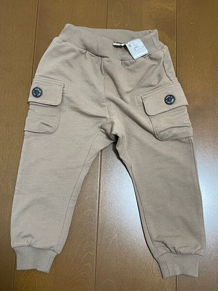 キッズ 95cm ズボン ベージュ カーゴパンツ