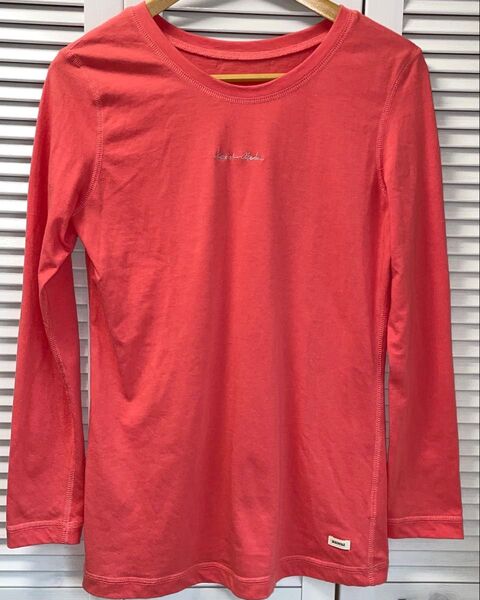 カワイオカダ Tシャツ長袖 サーモンピンク レディース向け Lサイズ