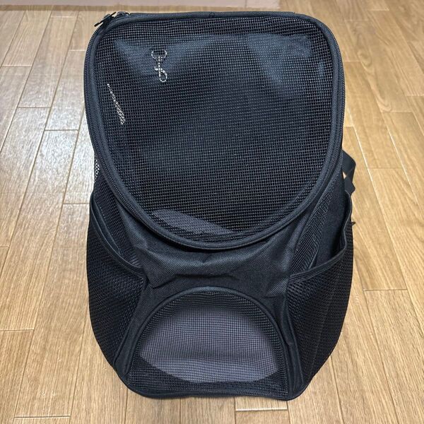 ペット用小型犬リュックブラック