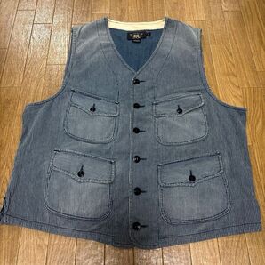 RRL デニムベスト インディゴブルー XLサイズ