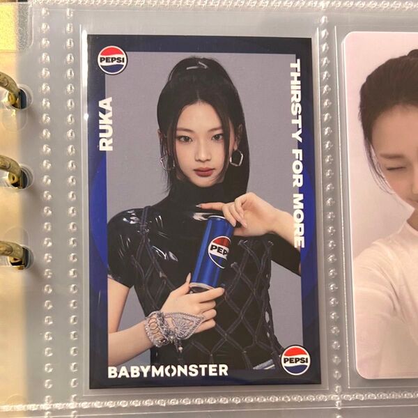 BABYMONSTER 韓国限定 ペプシ ポップアップストア 特典 ルカ 公式 トレカ