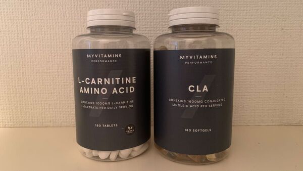 【脂肪燃焼セット】L-カルニチン180錠+CLA180錠MYPROTEIN マイプロテイン サプリ