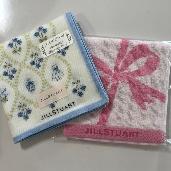 JILLSTUART ハンカチ 大人のガーゼ タオルハンカチ 2枚