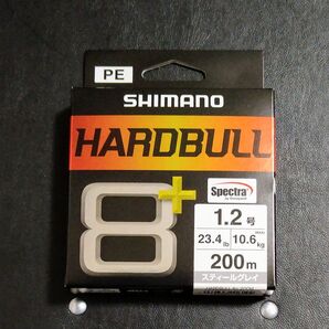 【シマノ】ハードブル8+ 200m 1.2号 スティールグレイ PEライン SHIMANO 新品未使用