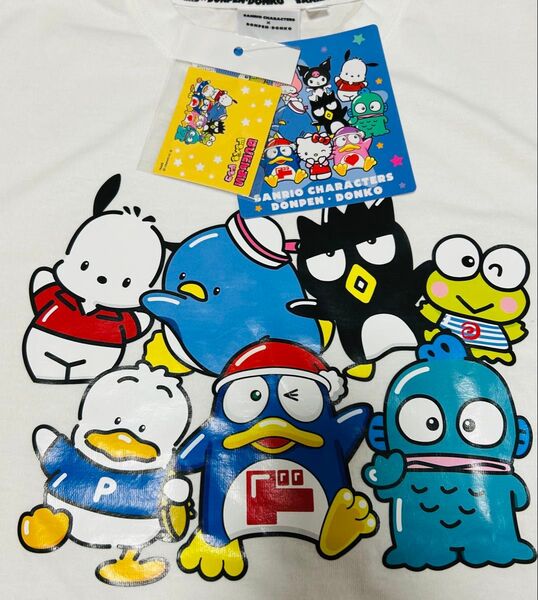 【タグ付き】ペンドン サンリオ 半袖Tシャツ ホワイト 大きめMサイズ 希少 ドンキー
