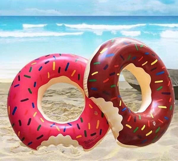 浮き輪 プール 水遊び ドーナツ 90センチ 夏休み 海 かわいい