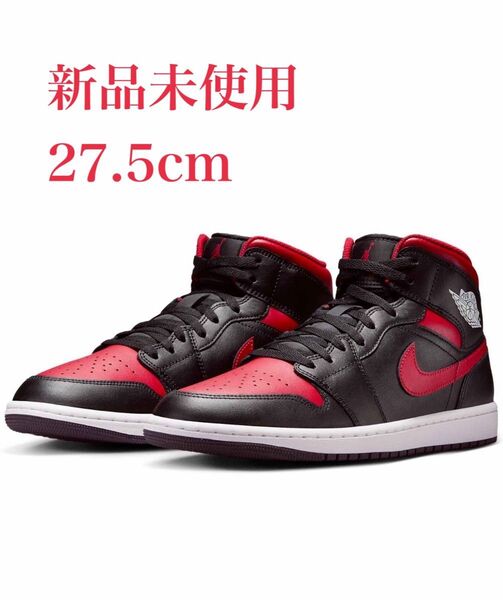NIKE AIR JORDAN 1 MID 27.5cm ミッド ナイキ エア ジョーダン BRED