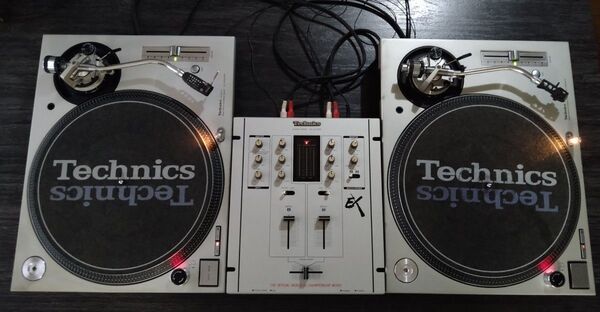 Technics ターンテーブル2台 ミキサー セット SL-1200MK3D SH-EX1200 M447X 針無し