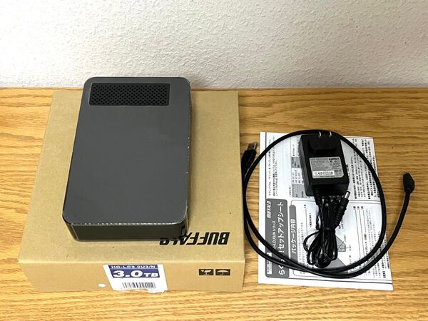 BUFFALO 外付けHDD 3TB HD-LC3.0U3/N 美品
