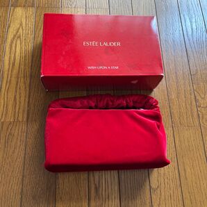 ESTEE LAUDER ベルベットポーチレッド 未使用に近い 美品