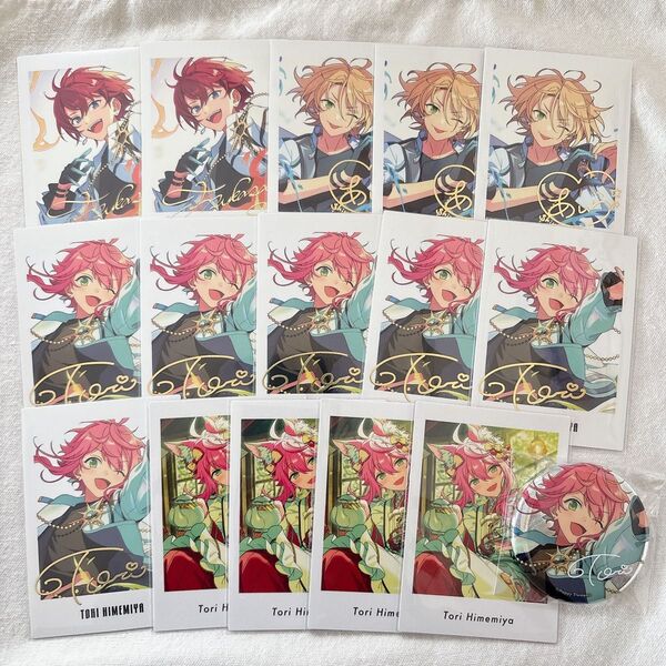 あんスタ 桃李 朱桜司 藍良 ぱしゃっつ 缶バッジ 9周年 ホログラム缶バッジ