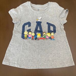 【未使用】GAP キッズ Tシャツ スヌーピー グレー 100