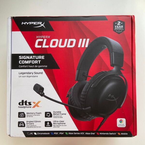 HyperX Cloud III ゲーミングヘッドセット 新品未開封