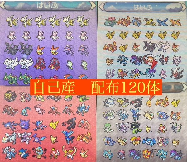 ポケットモンスターオメガルビー 自己産配布90体付き