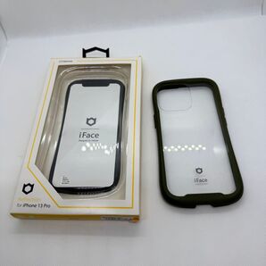 iPhone 13 Pro iFace Reflection 強化ガラスクリアケース カーキ