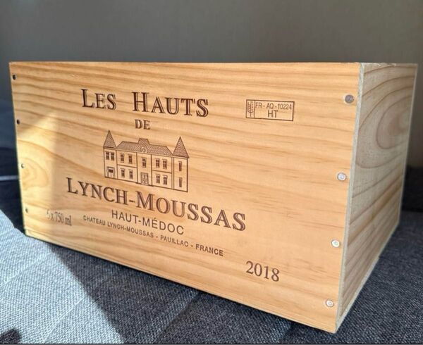 ワイン木箱 LYNCH-MOUSSAS-PAUILLAC-FRANCE 2018