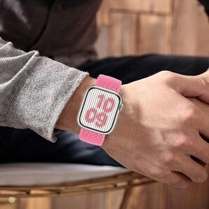 交換 バンド ベルト Apple Watch ブレイデッドソロループ 編 ヤーン