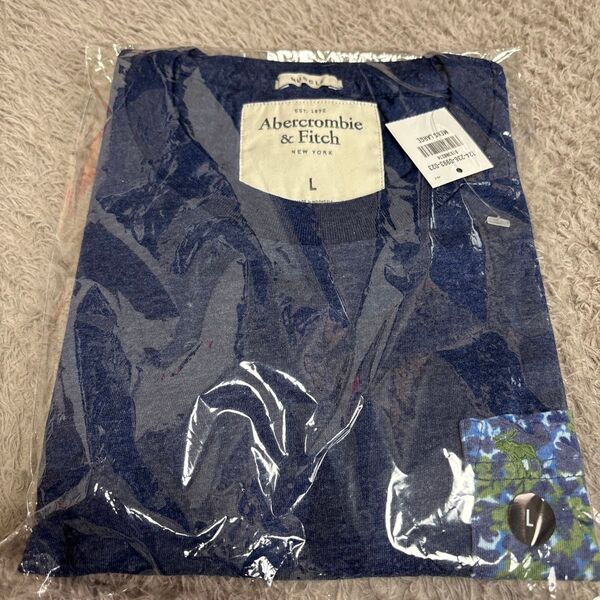 Abercrombie & Fitch Tシャツ Lサイズ ネイビー 未使用
