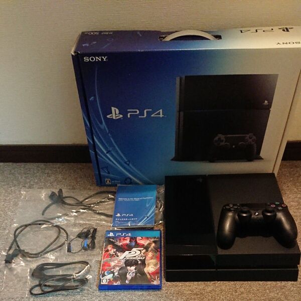 PS4本体 (CUH-1100AB01) 美品 1TB換装 コントローラー含め完備 人気ソフト2本付属