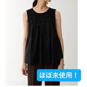 【ほぼ未使用】MOUSSY ギャザートップス マウジー ノースリーブ トップス