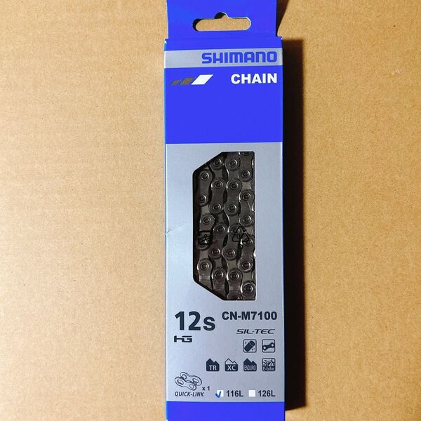 SHIMANO (シマノ) 105 CN-M7100 116L 12S クイックリンク チェーン 1本