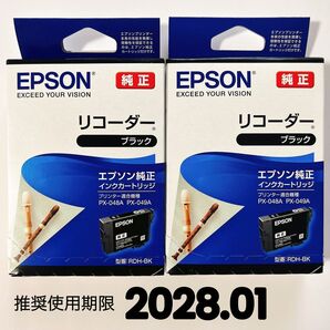 EPSON (エプソン) 純正 インクカートリッジ RDH-BK ブラック 2本