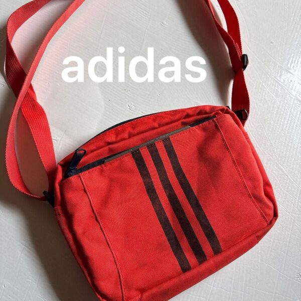 adidas ショルダーバッグ ミニバッグ オレンジ ボディバッグ