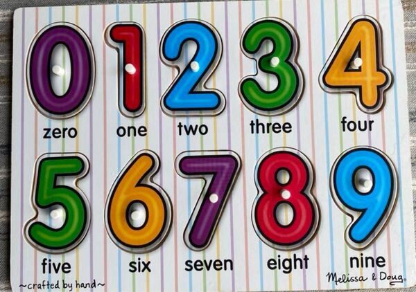 メリッサアンドダグ Melissa & Doug 知育玩具 パズル 数字【美品】