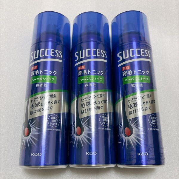【最安値】サクセス 薬用 育毛トニック ハーバルシトラス 微香性 180g 3本セット