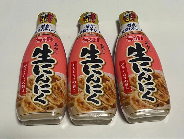 おろし生にんにく チューブ S&B エスビー食品 おろしにんにく 175g ×3 未開封