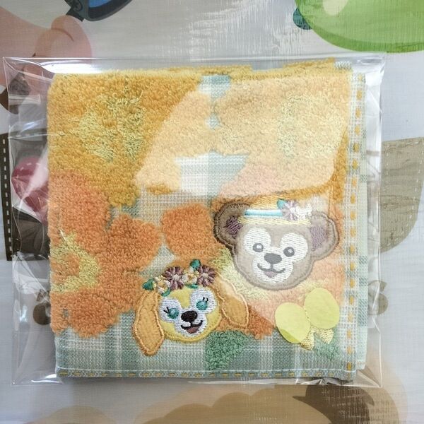 スプリングインブルーム ダッフィー&クッキーアン ミニタオル 東京ディズニーシー