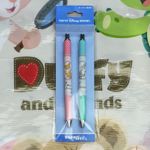 ミスバニー&とんすけ エナージェル ボールペン 2本セット 東京ディズニーリゾート