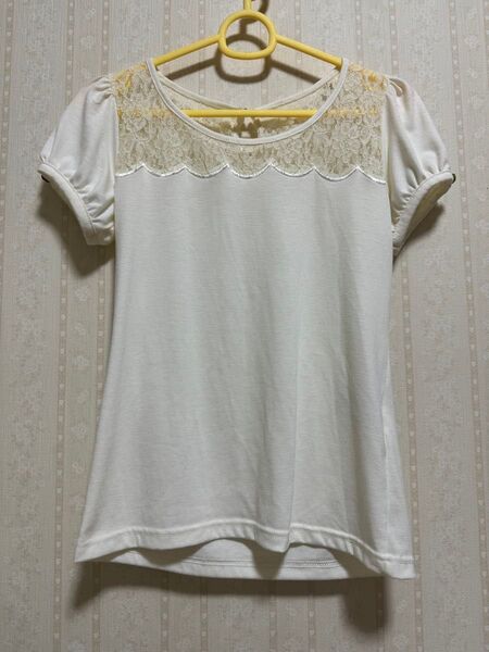 INGNI イング 白 カットソー 半袖 レース M