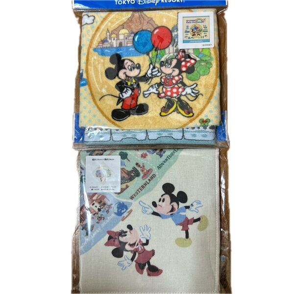 【新品2枚セット】東京ディズニーリゾート ミッキー&ミニー ウォッシュタオル