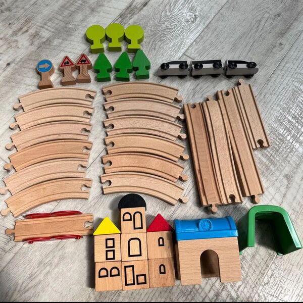 知育玩具 木製 レール おもちゃ IKEA