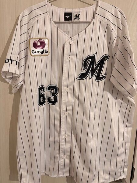 千葉ロッテマリーンズ 和田康士郎 レプリカユニフォーム Lサイズ