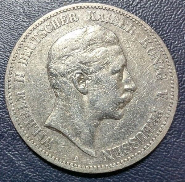 1898 5マルク 硬貨 古銭 銀貨 コイン 貿易銀 ドイツ