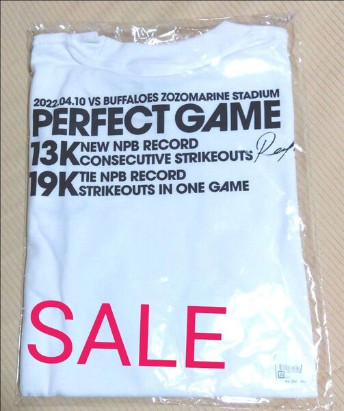 佐々木朗希選手 4 10記念ロゴTシャツカラー ホワイト