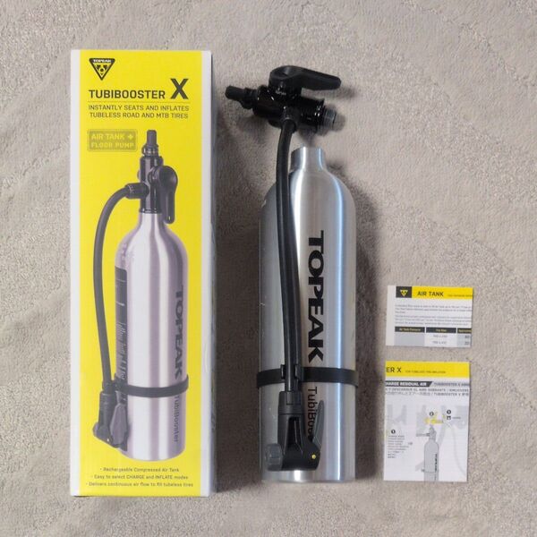 トピーク チュビブースター X チューブレス対応 Air tank + Floor pump