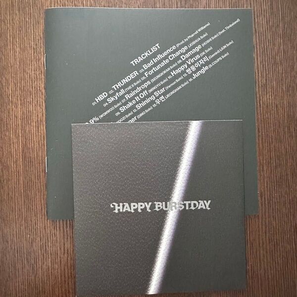 SEVENTEEN HAPPY BURSTDAY DAREDEVIL Ver. CD 歌詞カード