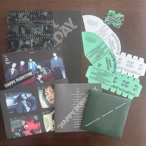 SEVENTEEN HAPPY BURSTDAY NEW ESCAPE CD ポスター ステッカー フィルム フォトブック